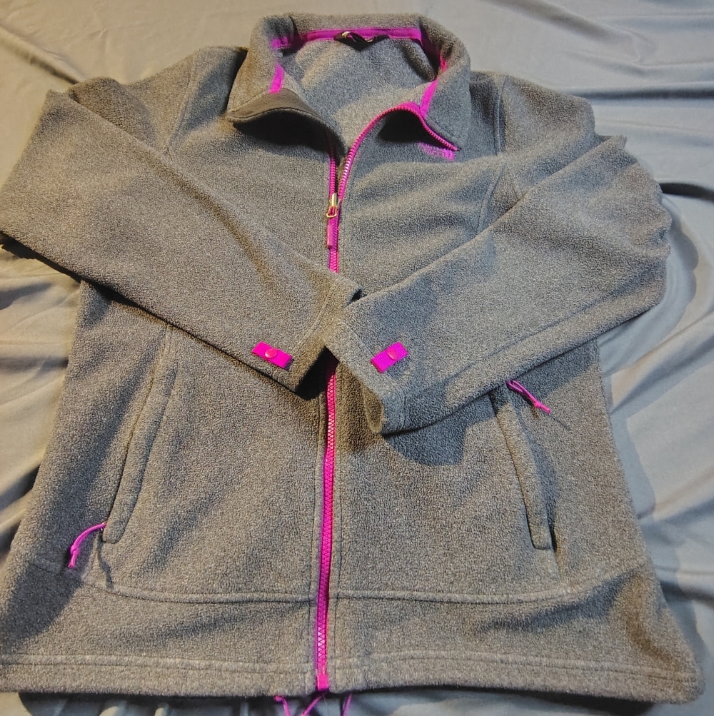 Women's North face Gray and Pink Fleece Jacket!